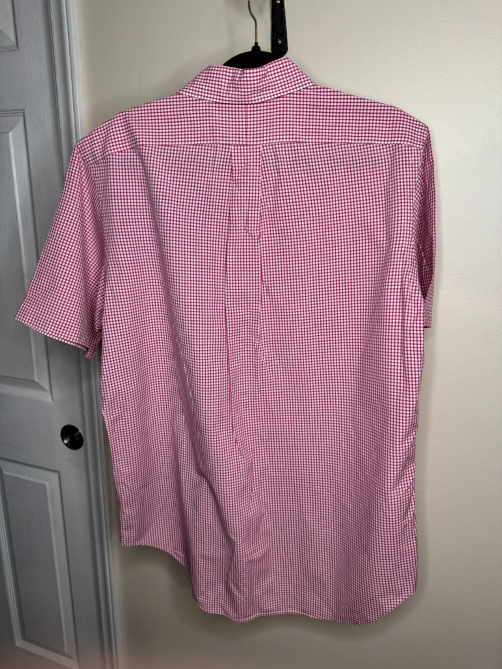 Ralph Lauren Red/White Gingham Short Sleeve Button-Up Classic Fit Shirt Size M - Picture 2 of 6